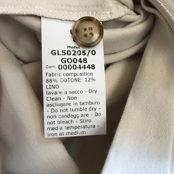 G Label by Goop Huntington Utility Jumpsuit Womens 0 Cream Cotton Linen Wide Leg - Picture 11 of 15